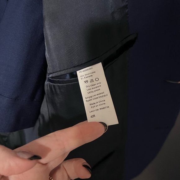 Blue Calvin Klein Suit - 42R & 32Wx30L - Picture 3 of 5